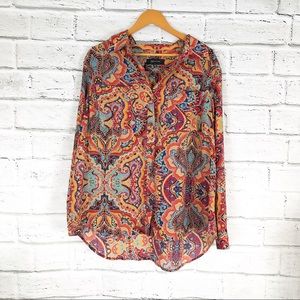 💫Jones New York | Multicolored Chiffon Blouse